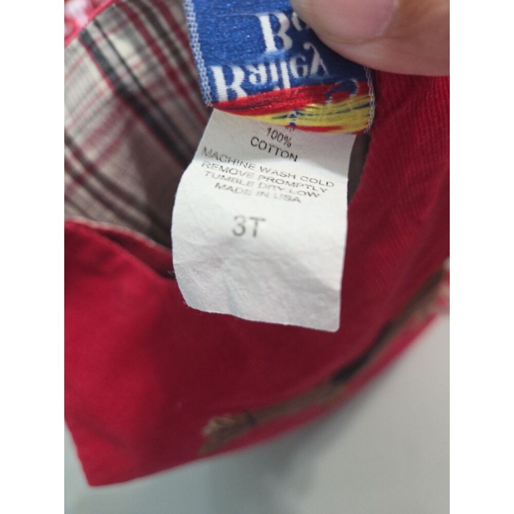bailey boys dress horse dress corduroy red 3t - Picture 3 of 6